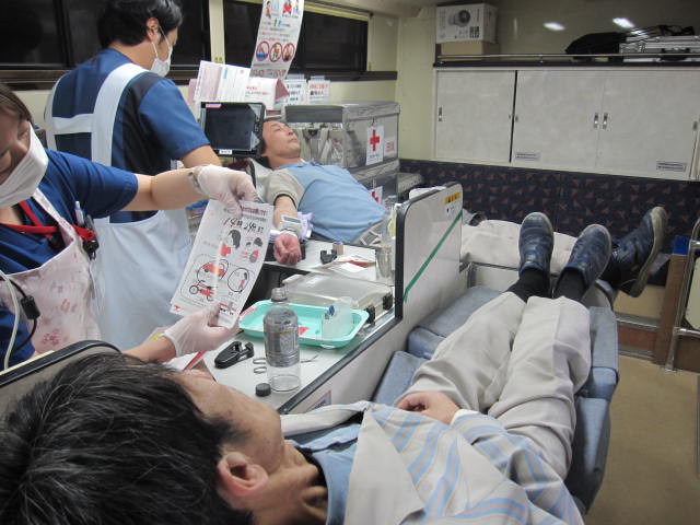 献血実施の様子